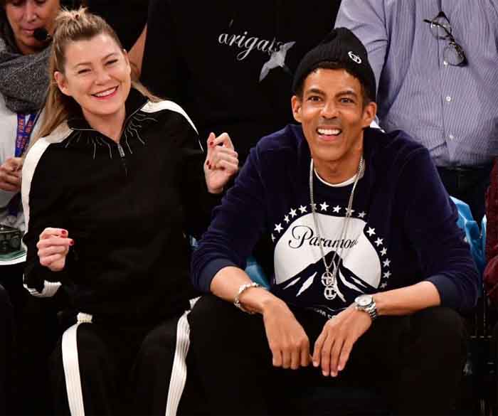 A photo of Ellen Pompeo and her husband Chris Ivery.